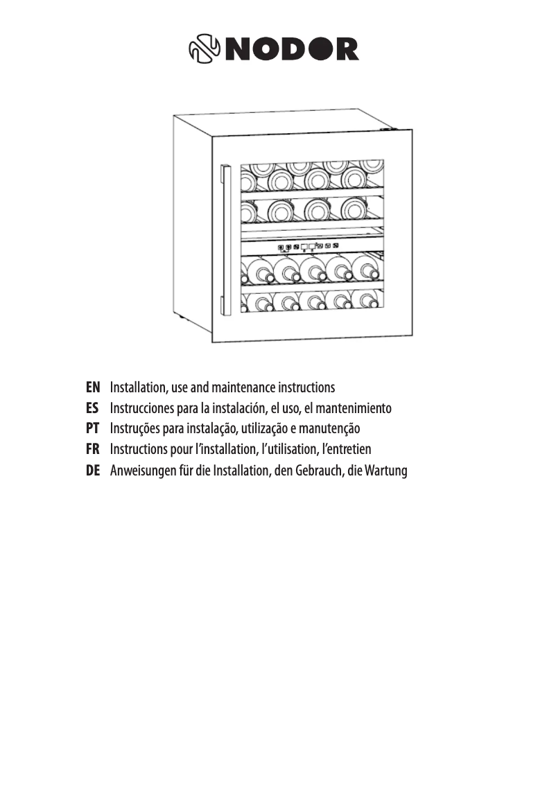 Page 1 de la notice Manuel utilisateur Nodor NorCare V36 BK