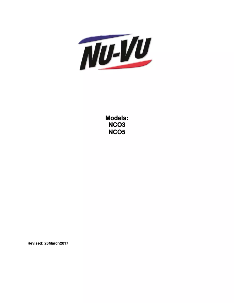 Page 1 de la notice Manuel utilisateur NU-VU NCO5