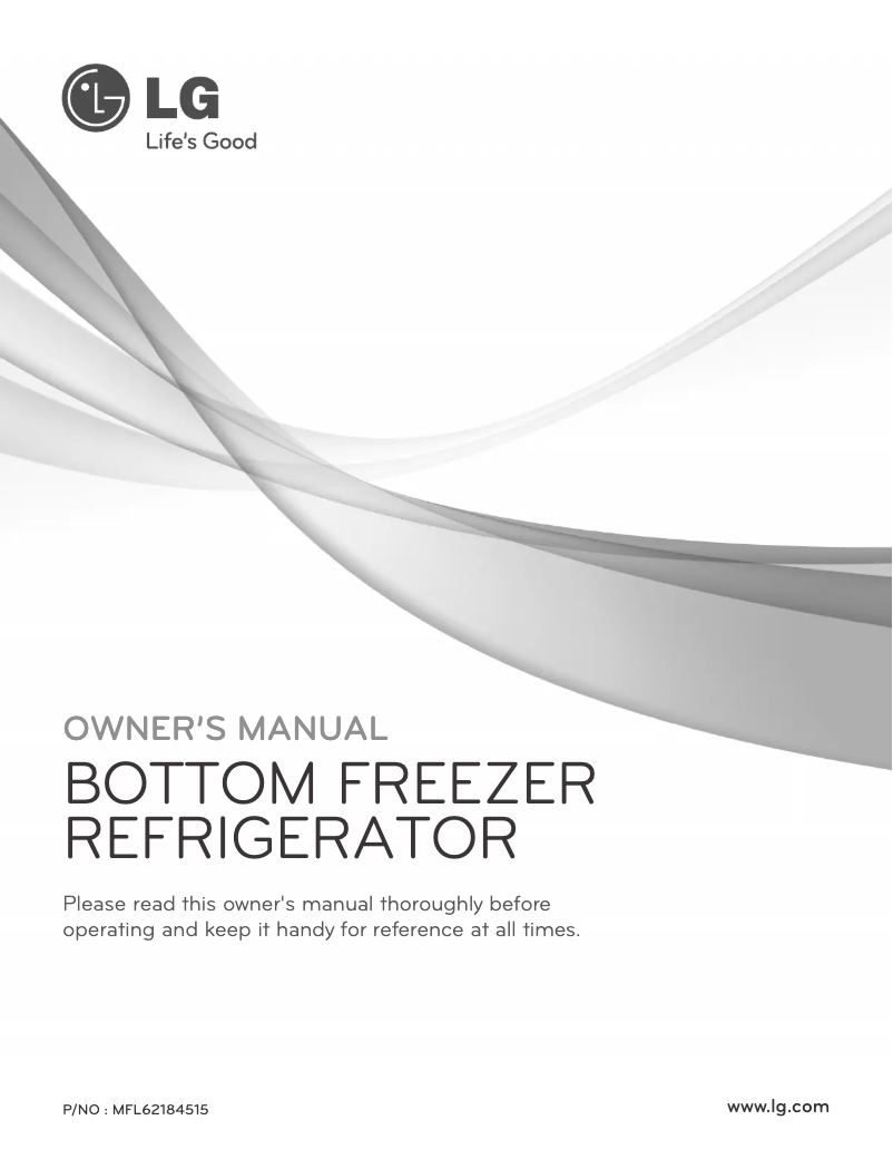 Page 1 de la notice Manuel utilisateur LG GR-L218CSL