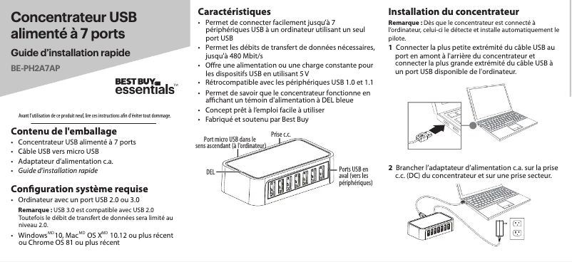 Page n°1 - Manuel utilisateur Best Buy BE-PH2A7AP