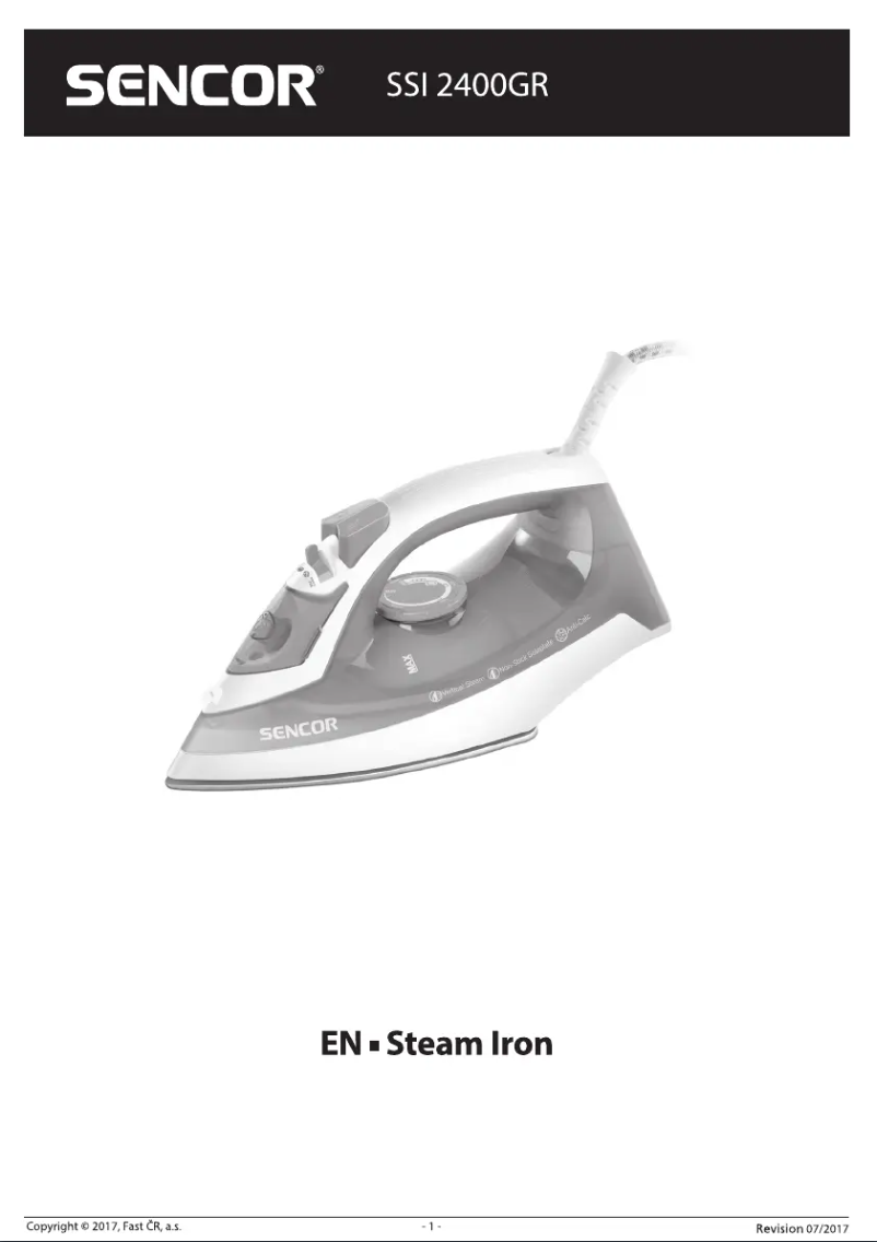 Image de la première page du manuel de l'appareil SSI 2400GR