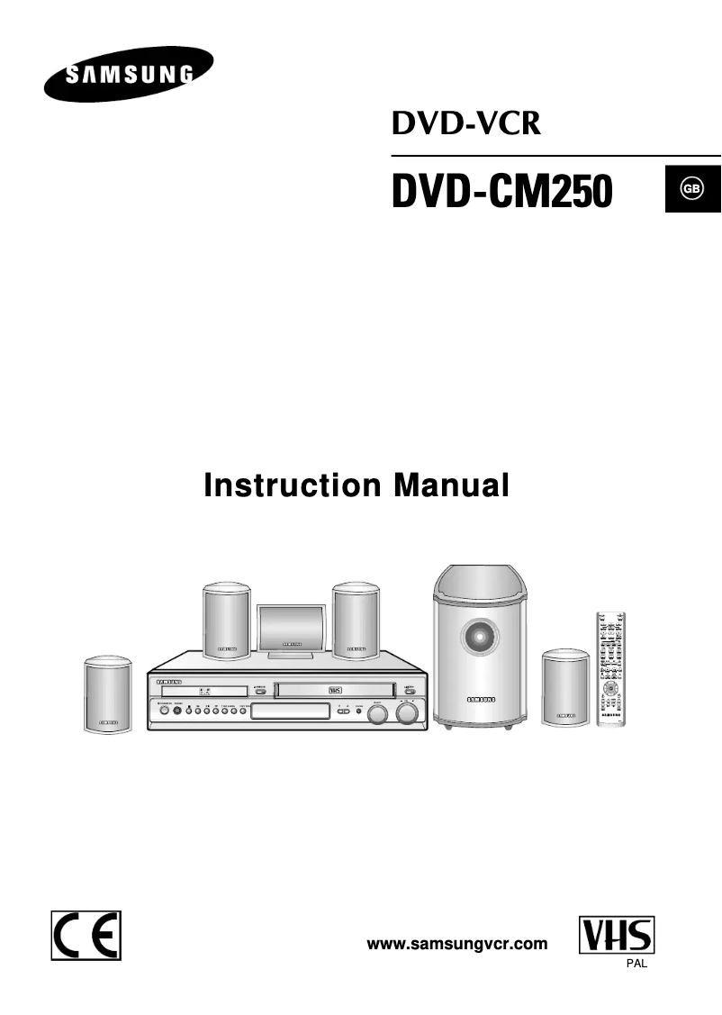 Page n°1 - Manuel utilisateur Samsung DVD-CM250