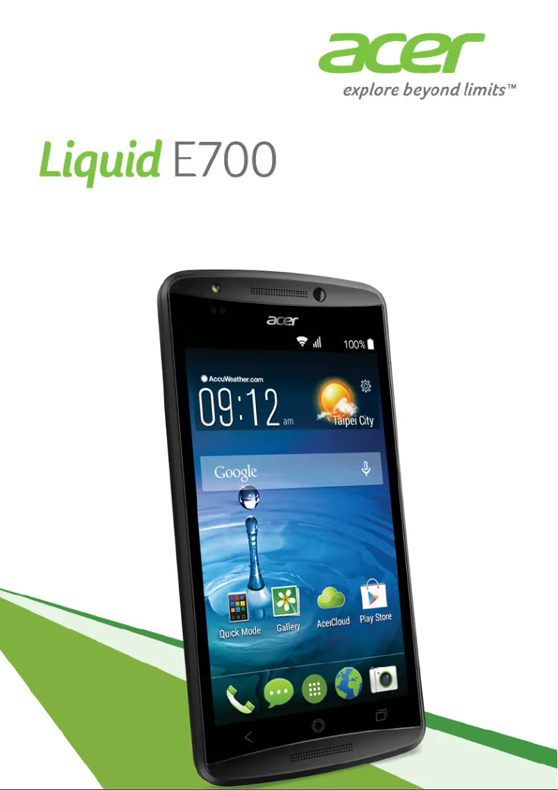 Página 1 del manual Manual de usuario Acer Liquid E700 E39