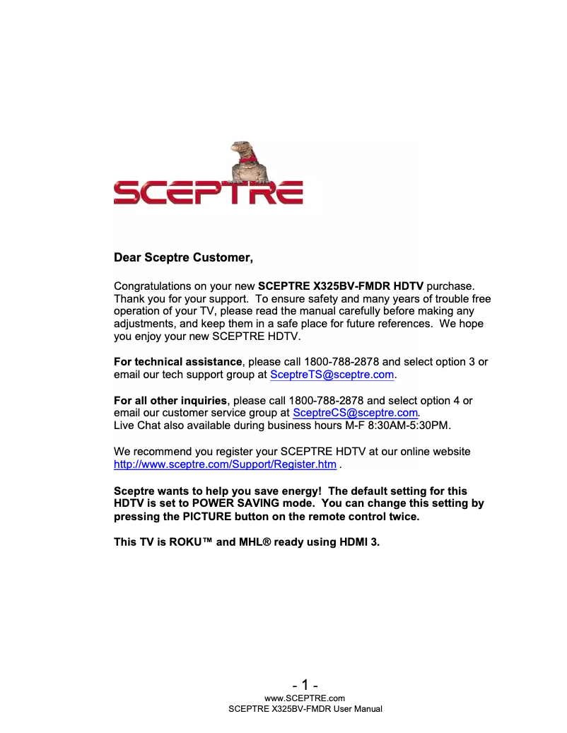 Image de la première page du manuel de l'appareil X325BV-FMDR