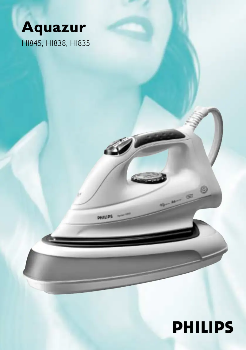 Image de la première page du manuel de l'appareil Aquazur HI845