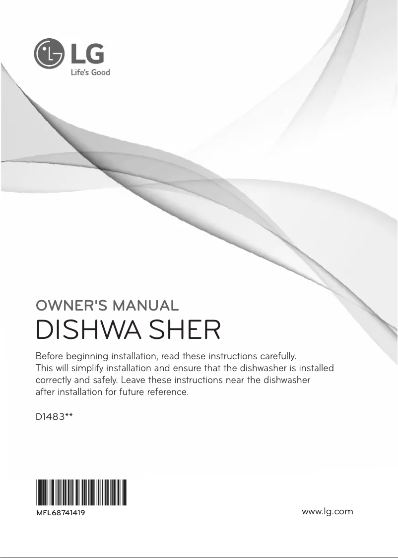 Image de la première page du manuel de l'appareil D1483CF