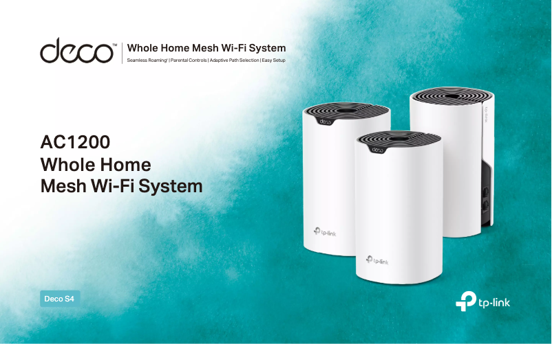 Image de la première page du manuel de l'appareil Deco S4