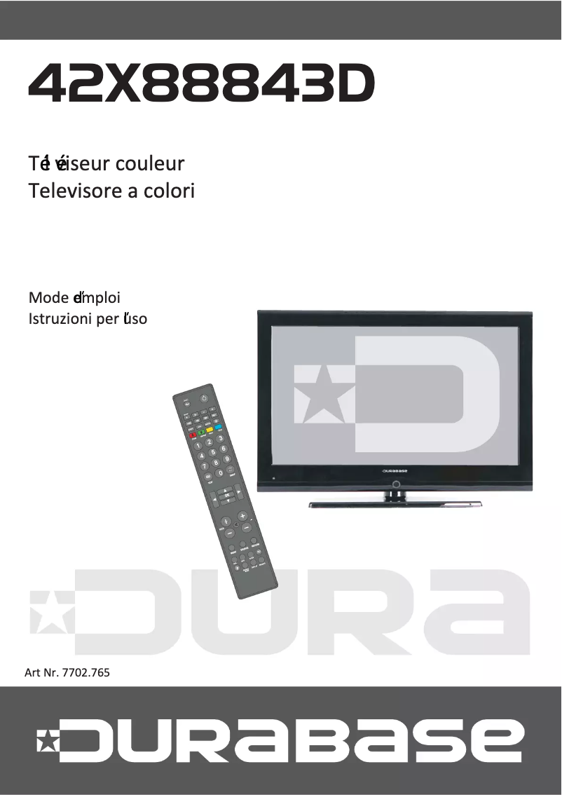 Page 1 de la notice Manuel utilisateur Durabase 42X8884 3D