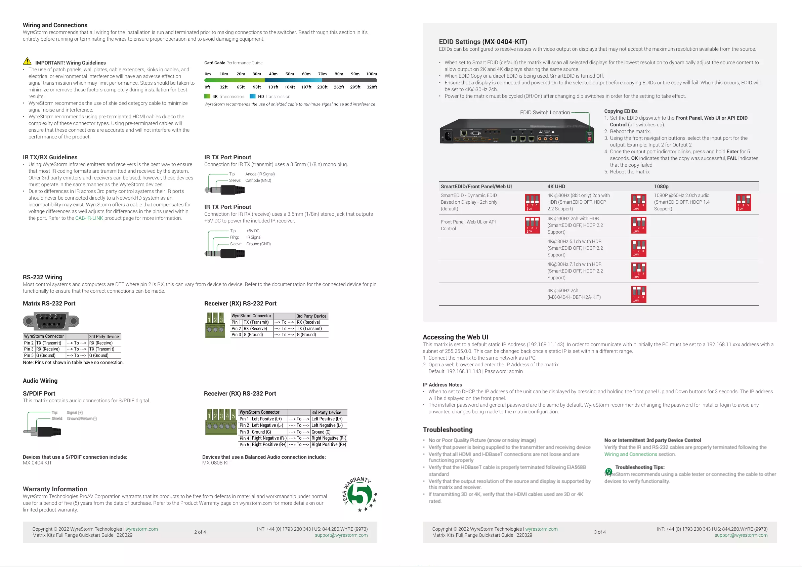 Image de la première page du manuel de l'appareil MX-0808