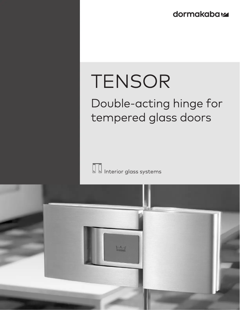 Image de la première page du manuel de l'appareil Tensor