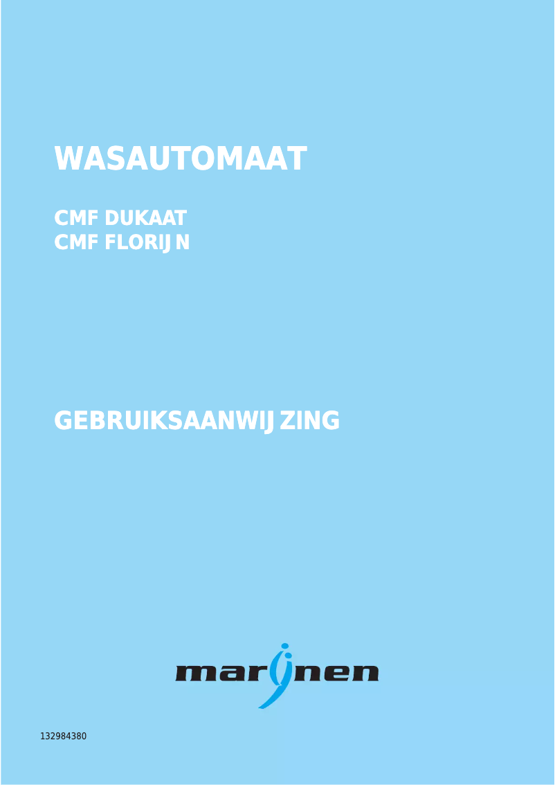 Image de la première page du manuel de l'appareil CMF Florijn