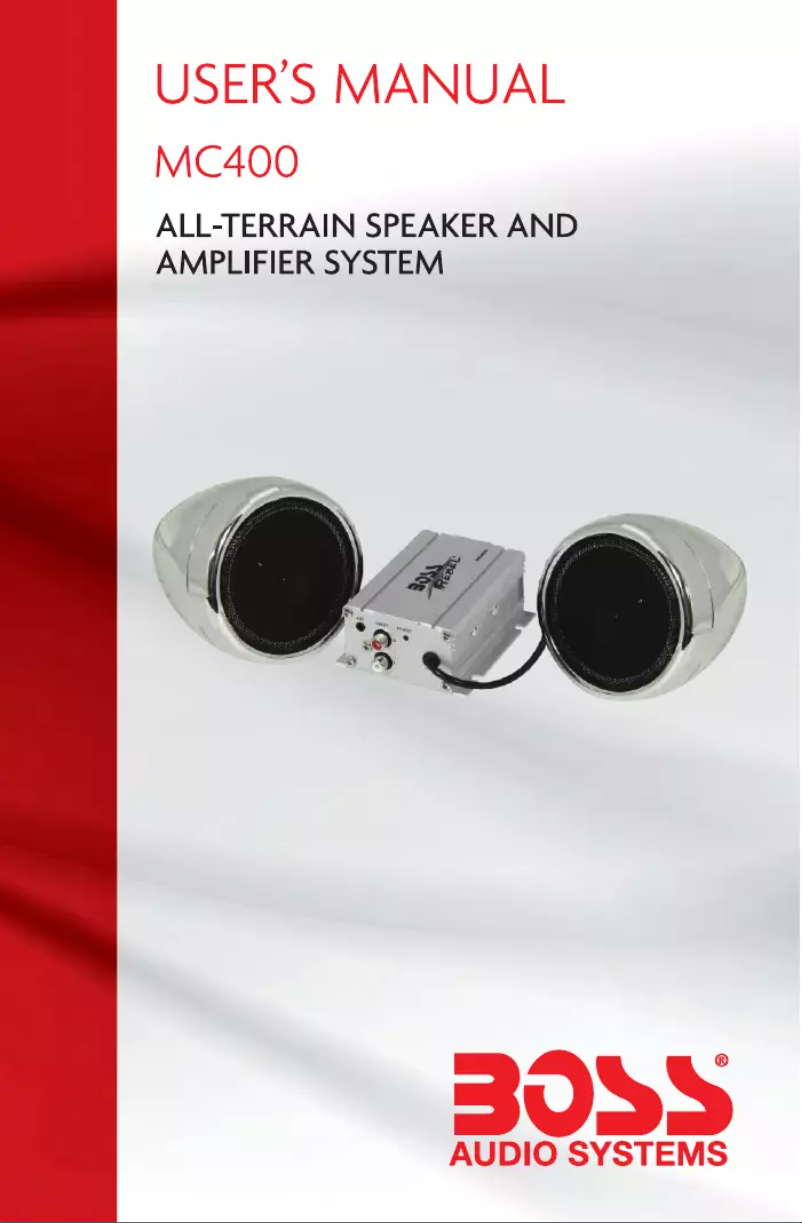 Page 1 de la notice Manuel utilisateur Boss MC400