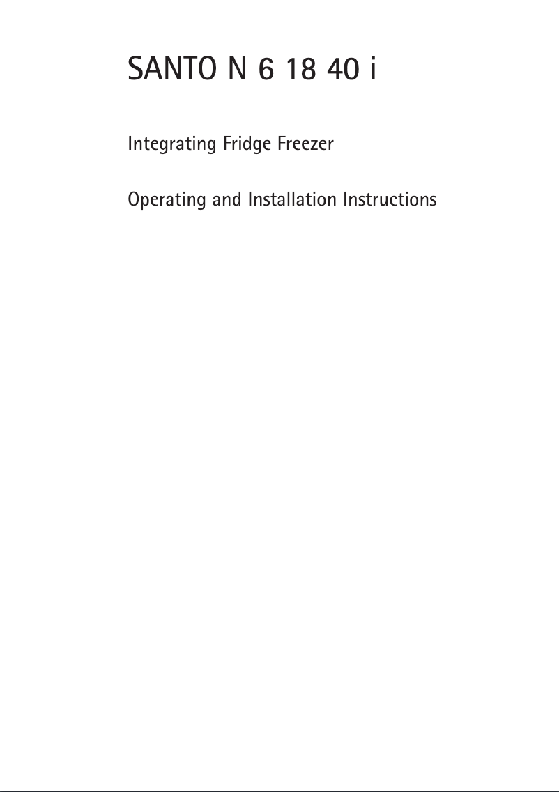 Página 1 del manual Manual de usuario AEG Santo N61840I