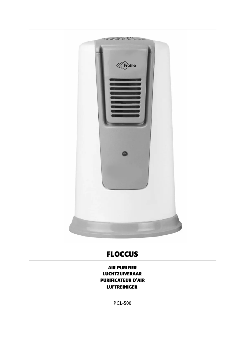 Page n°1 - Manuel utilisateur Profile Floccus PCL-500