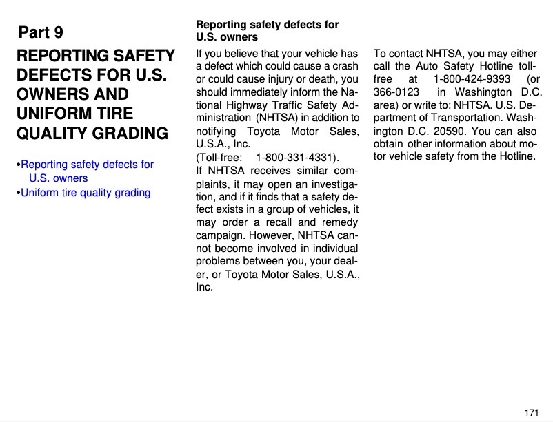 Image de la première page du manuel de l'appareil RAV4 (1996)