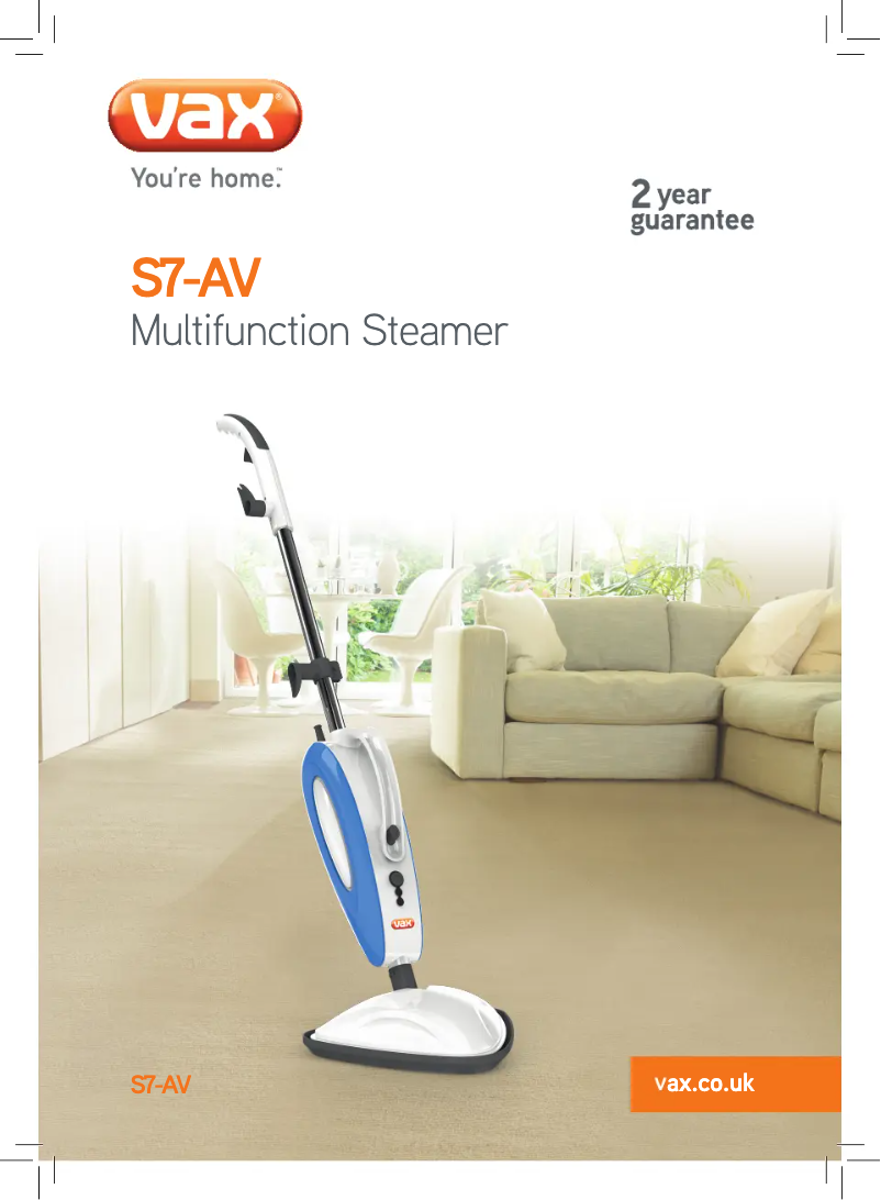 Page n°1 - Manuel utilisateur Vax Total Home Pro S7-A plus