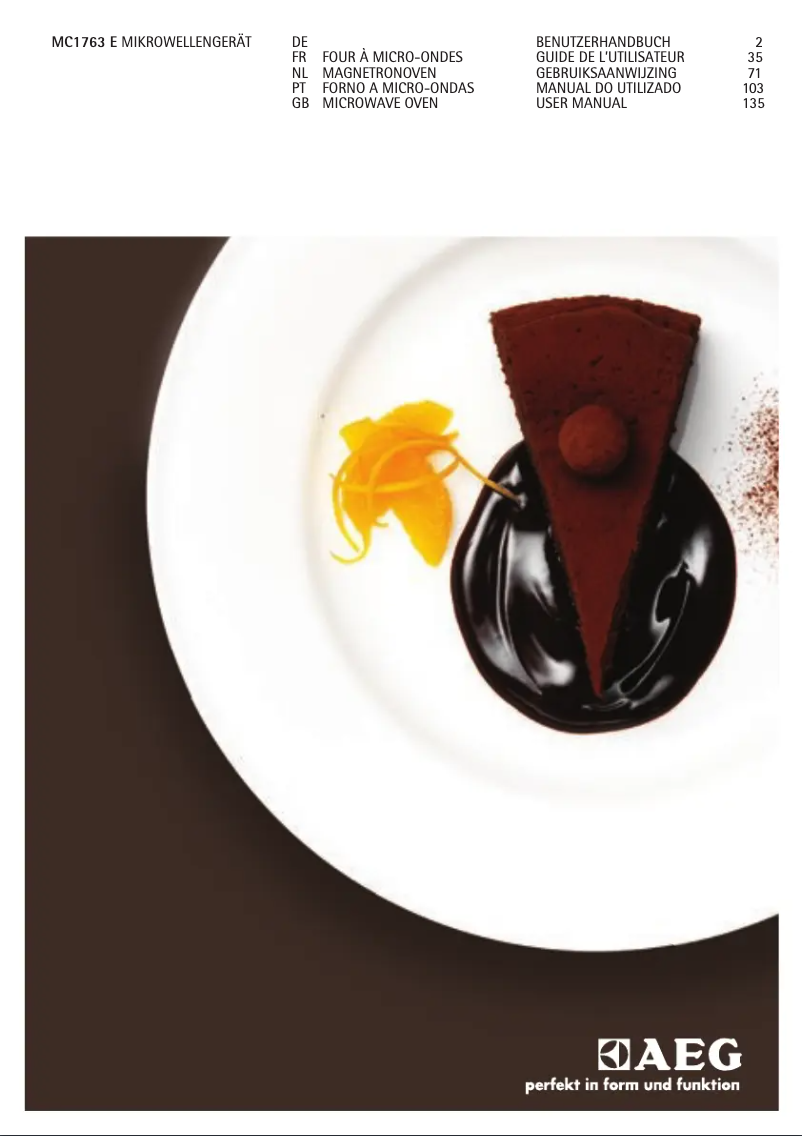 Página 1 del manual Manual de usuario AEG MC 1763 E-D