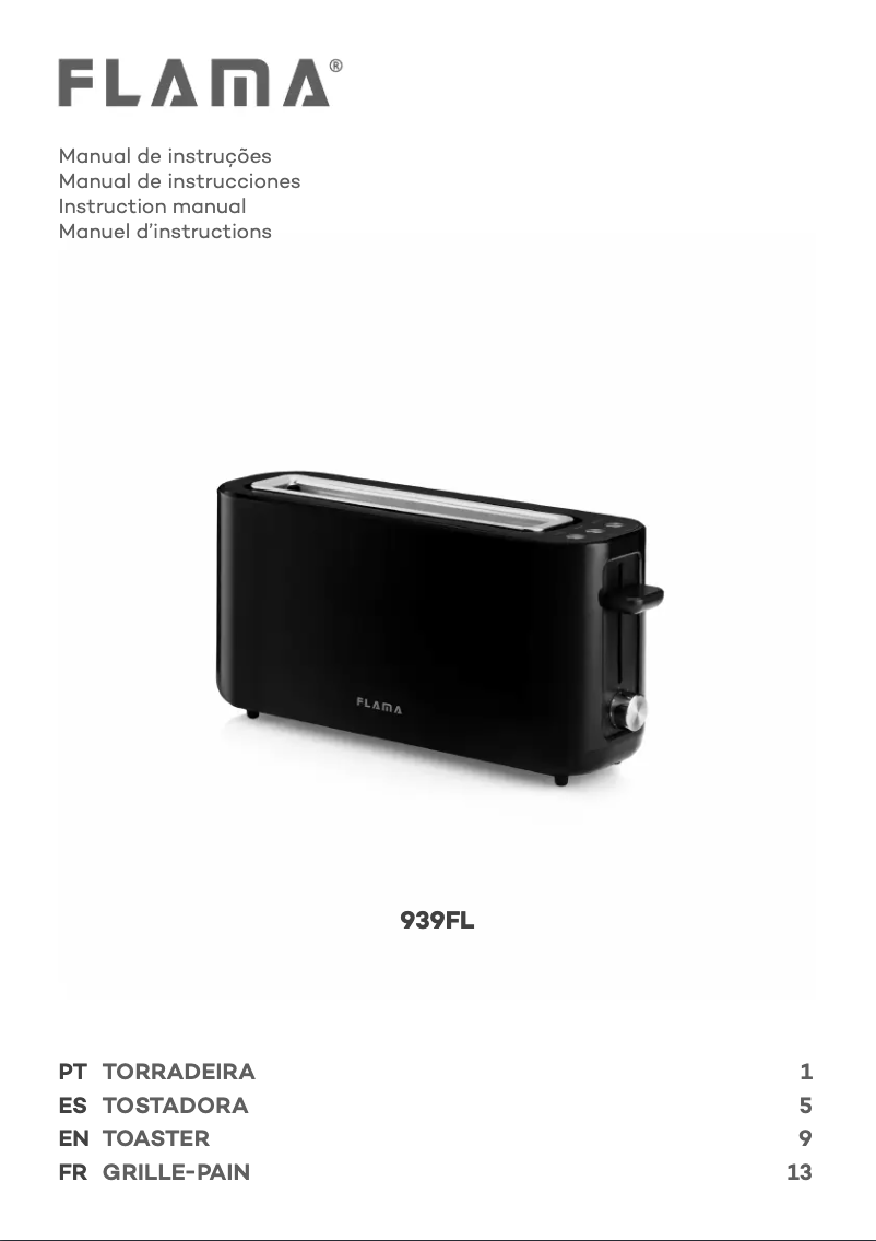 Página 1 del manual Manual de usuario Flama 939FL