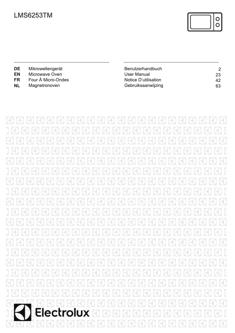 Page 1 de la notice Manuel utilisateur Electrolux LMS6253TM