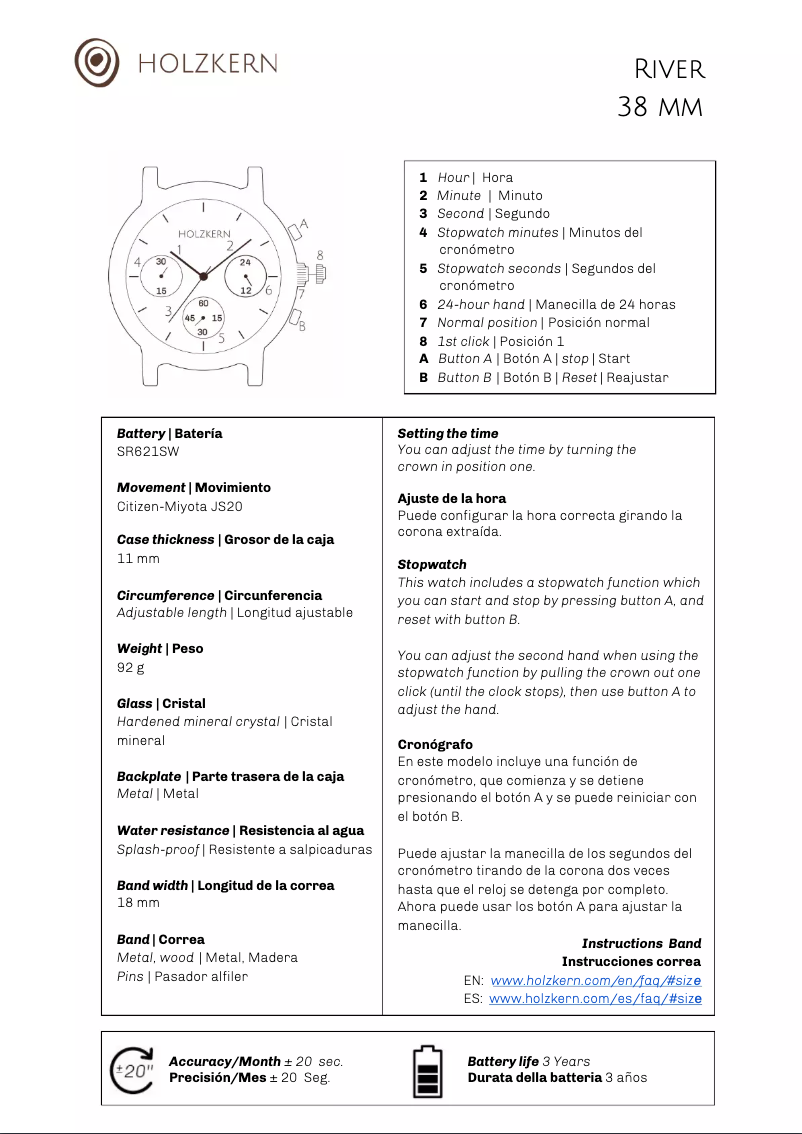 Página 1 del manual Manual de usuario Holzkern Soca