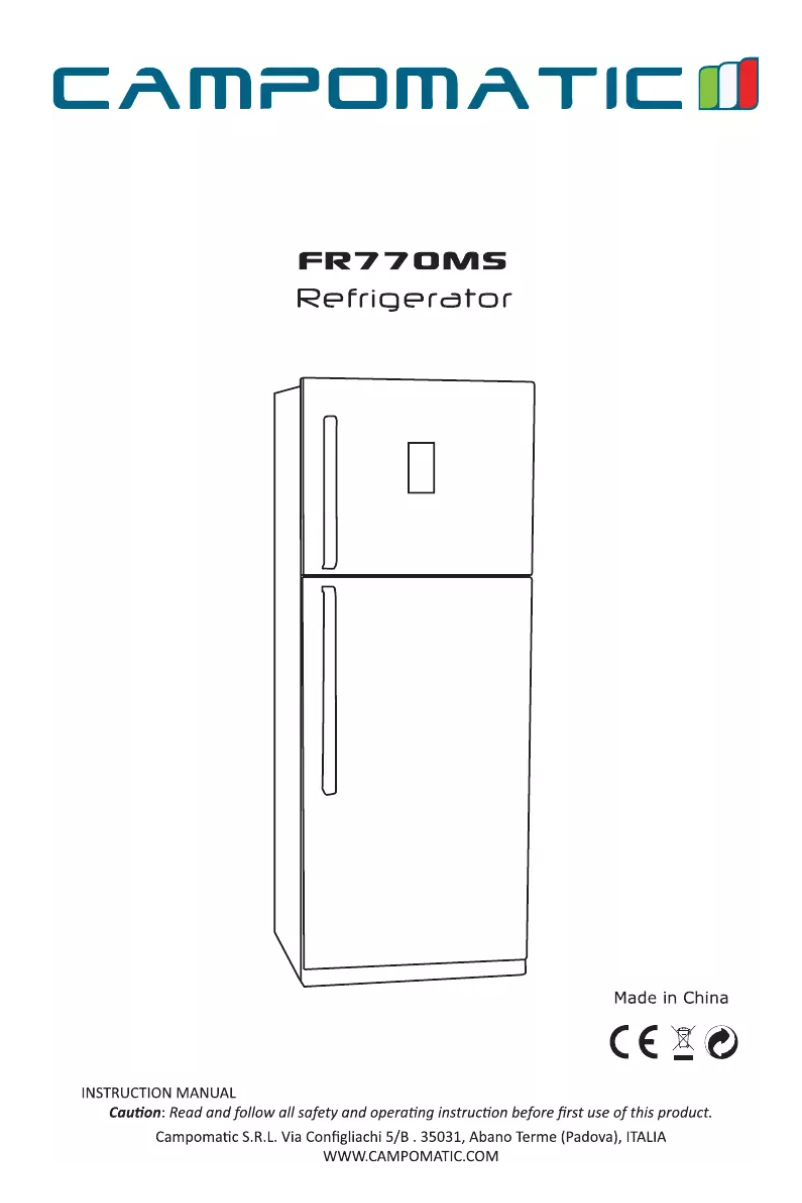 Página 1 del manual Manual de usuario Campomatic FR770MS