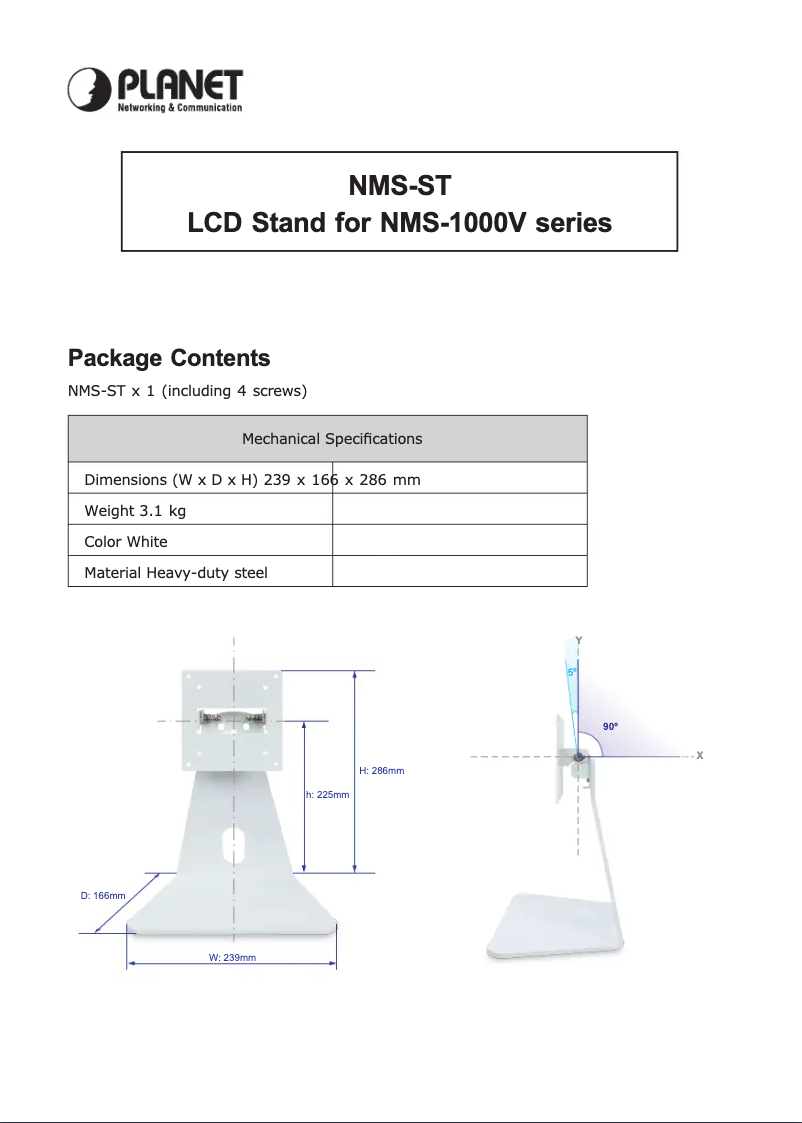 Image de la première page du manuel de l'appareil NMS-ST