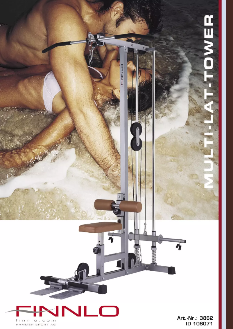 Image de la première page du manuel de l'appareil Multi Lat Tower 3862