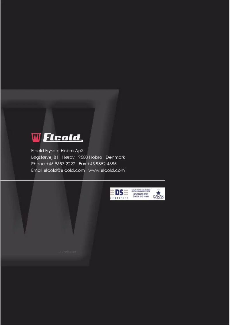 Page n°1 - Manuel utilisateur Elcold EL21LT
