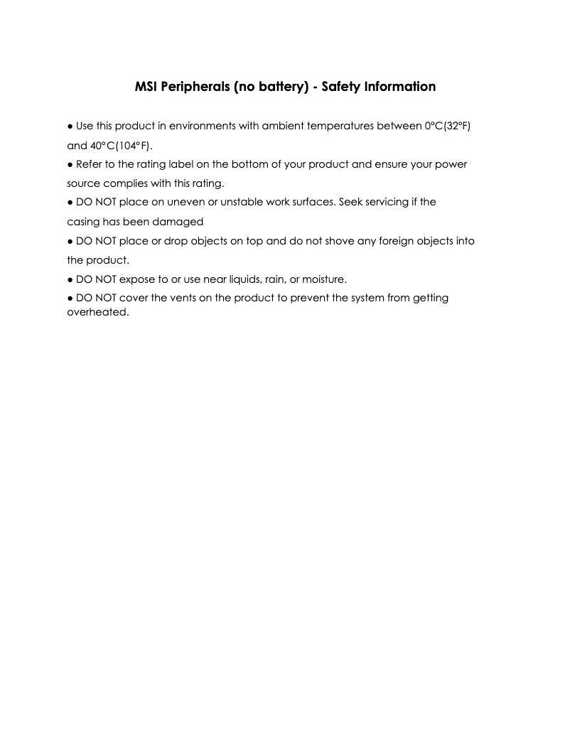 Page 1 de la notice Manuel utilisateur MSI Immerse GV60