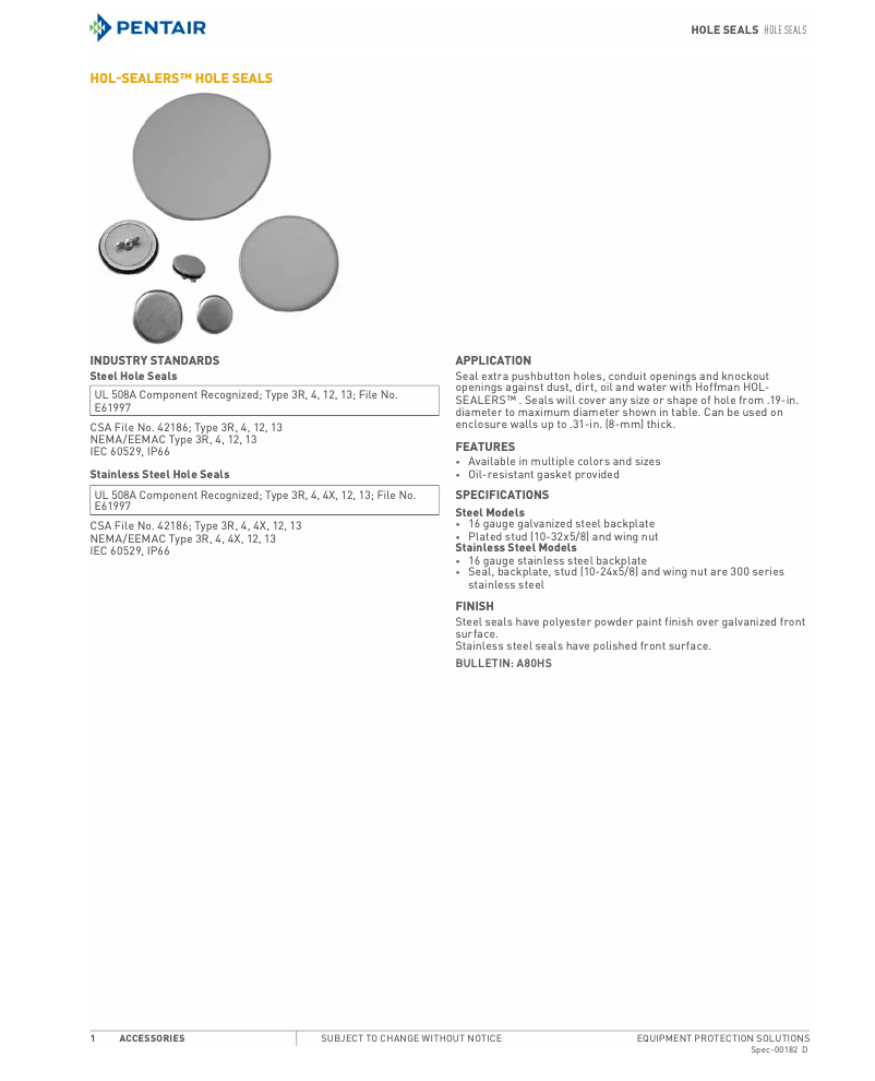 Page n°1 - Manuel utilisateur Hoffman AS100SS