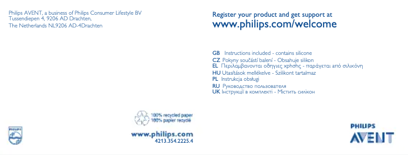 Página 1 del manual Manual de usuario Philips SCF170