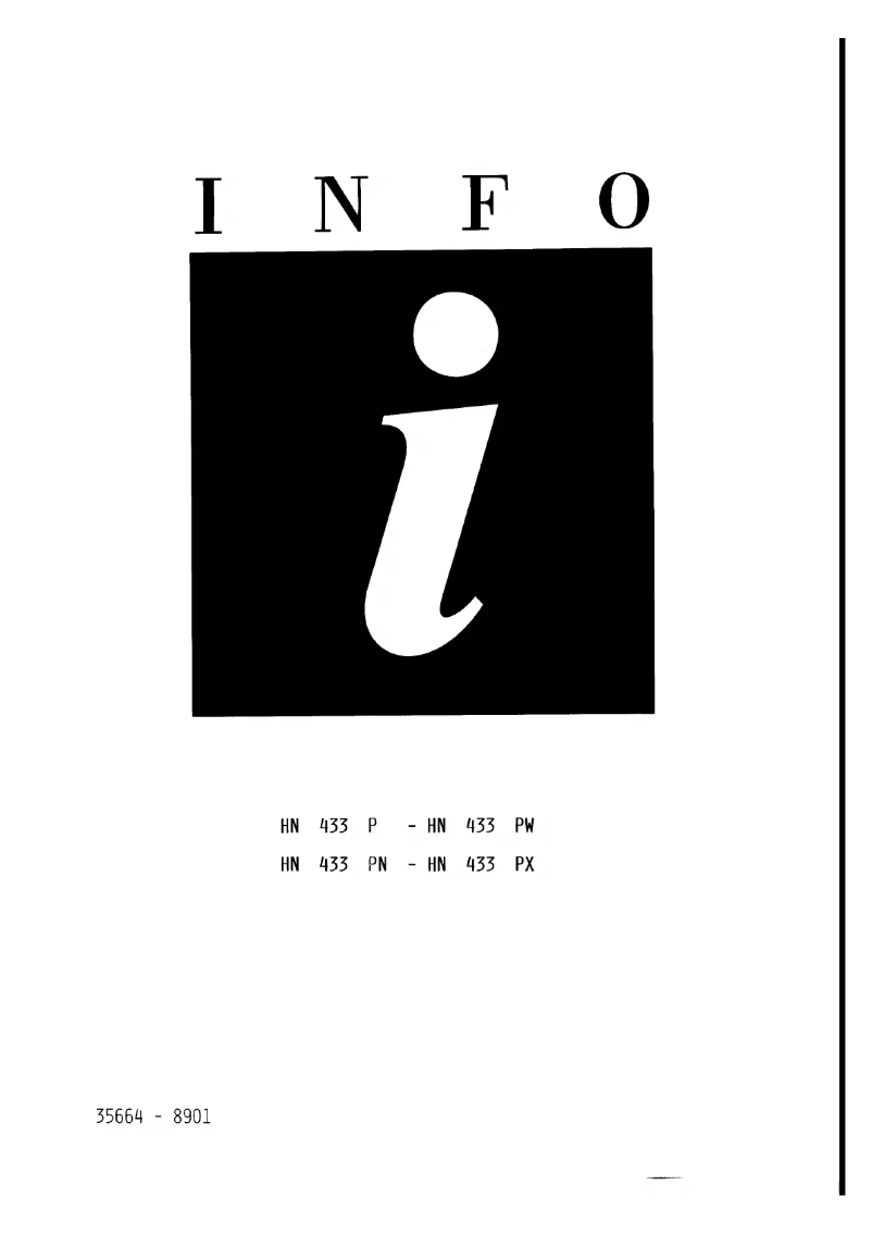 Page n°1 - Manuel utilisateur Zanussi HN 433 P