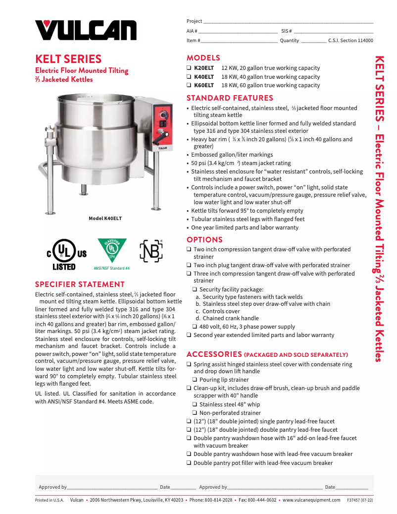 Image de la première page du manuel de l'appareil K20ELT