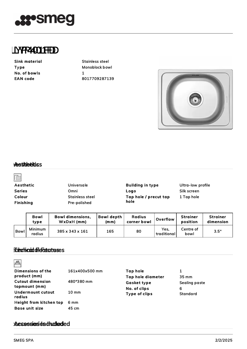 Image de la première page du manuel de l'appareil LYP401FD