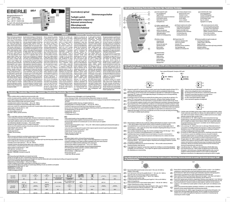 Image de la première page du manuel de l'appareil DA-F 56519