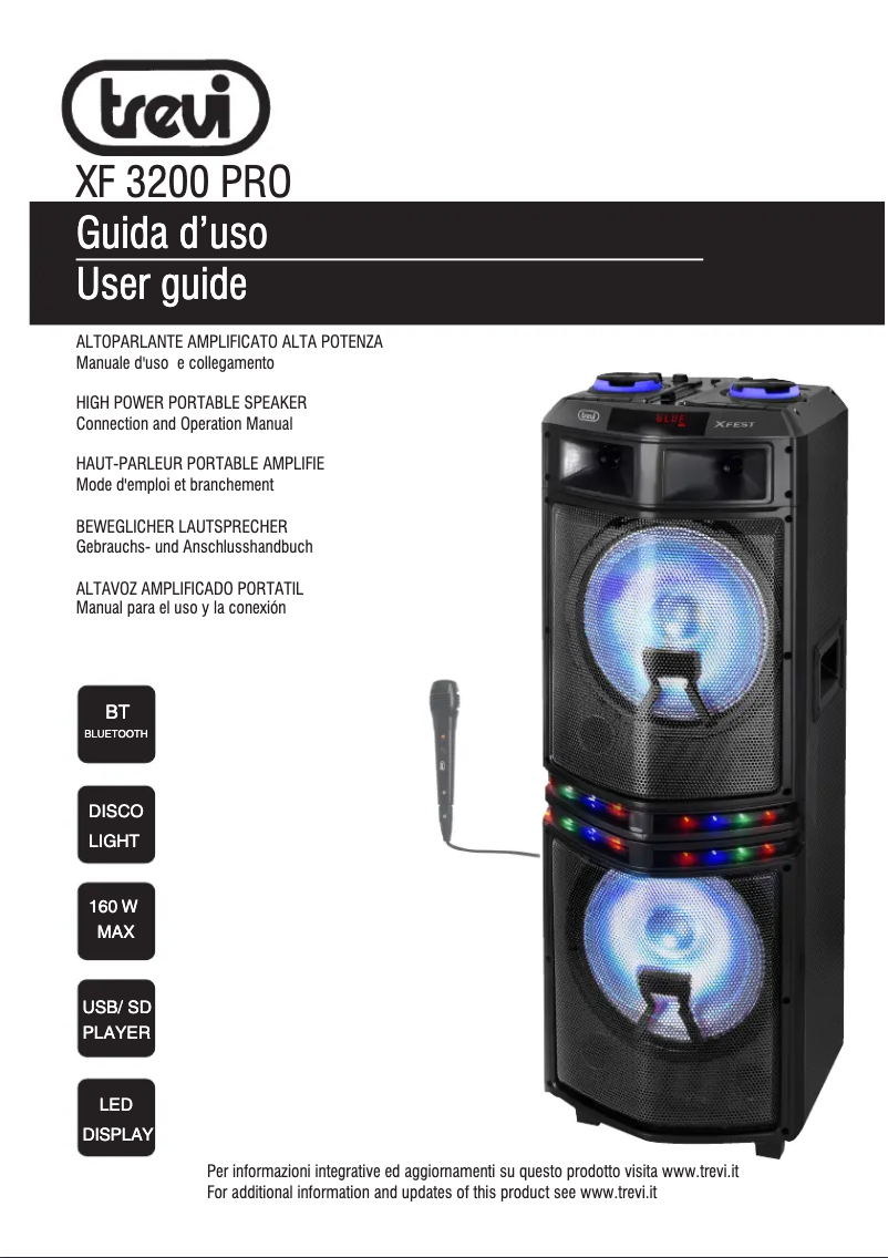 Image de la première page du manuel de l'appareil XF 3200 PRO