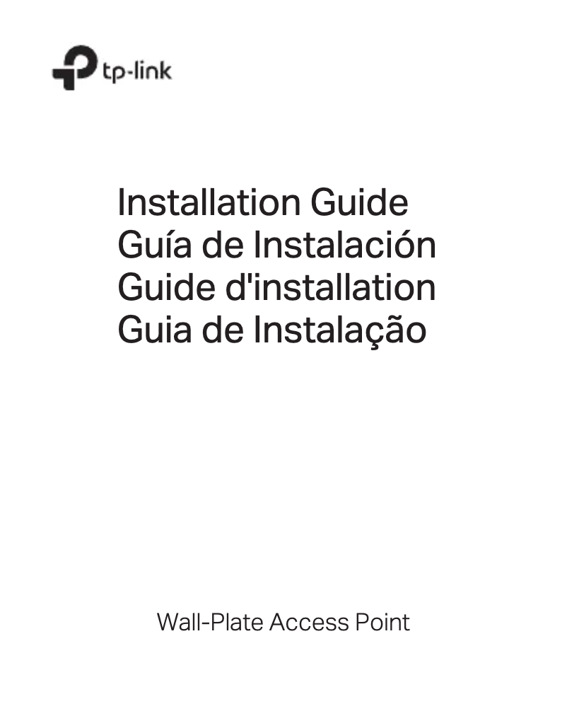 Page 1 de la notice Guide d'installation TP-Link Omada EAP655-Wall