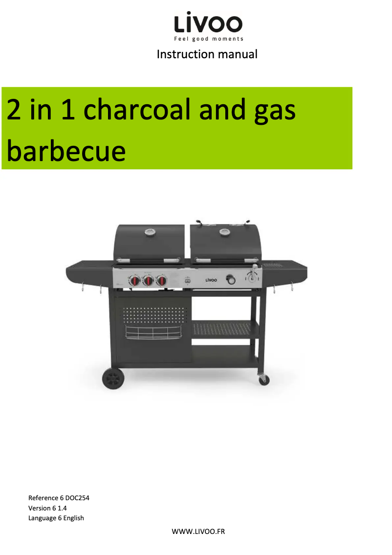 Page 1 de la notice Manuel utilisateur Livoo DOC254