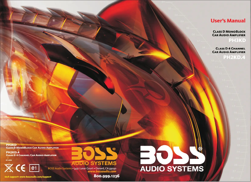 Page n°1 - Manuel utilisateur Boss PH2KD.4