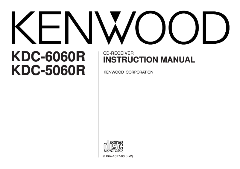 Page n°1 - Manuel utilisateur Kenwood KDC-5060R