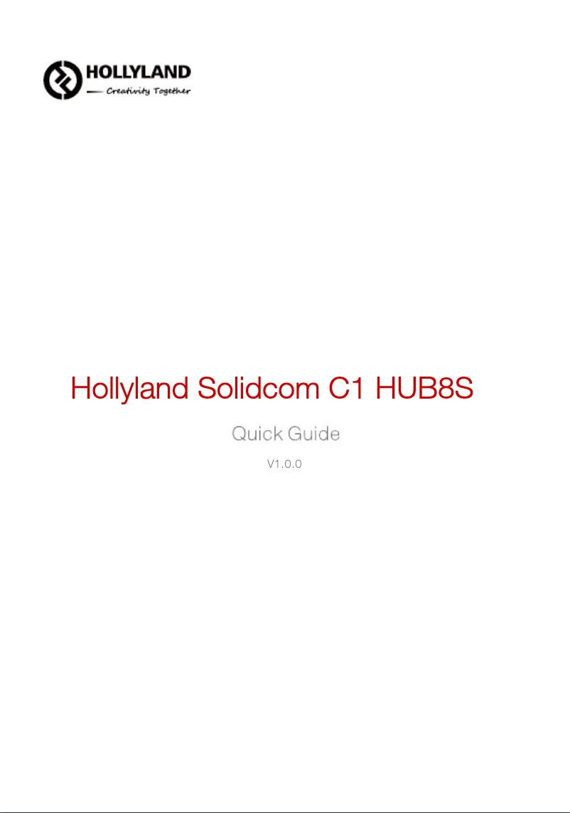 Image de la première page du manuel de l'appareil Solidcom C1