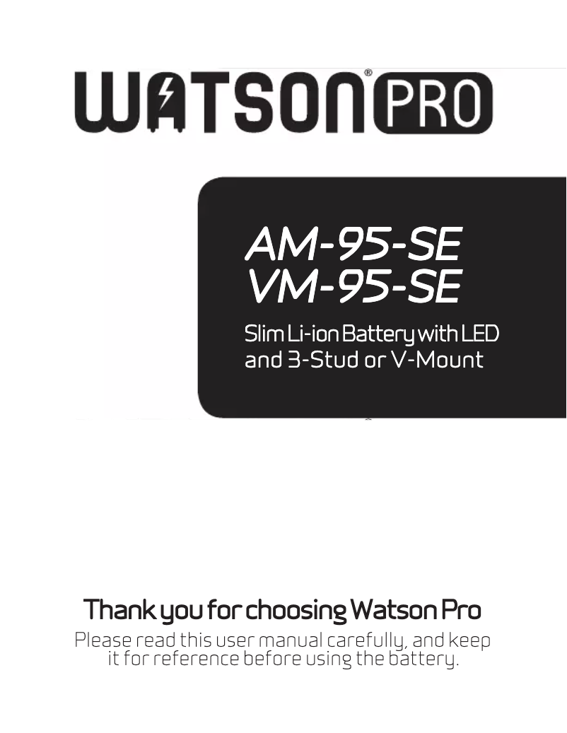 Página 1 del manual Manual de usuario Watson AM-95-SE