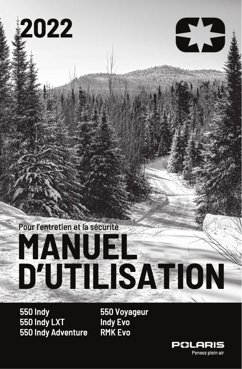 Image de la première page du manuel de l'appareil 550 Voyageur 155 (2022)