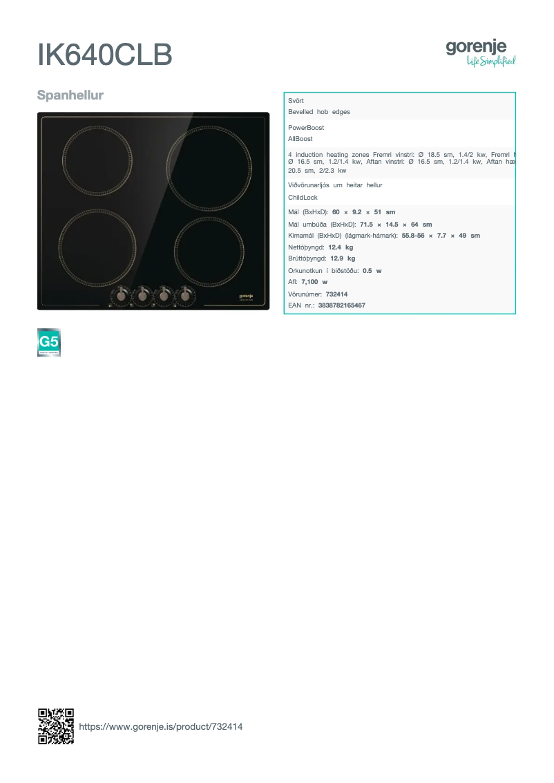 Image de la première page du manuel de l'appareil IK640CLB