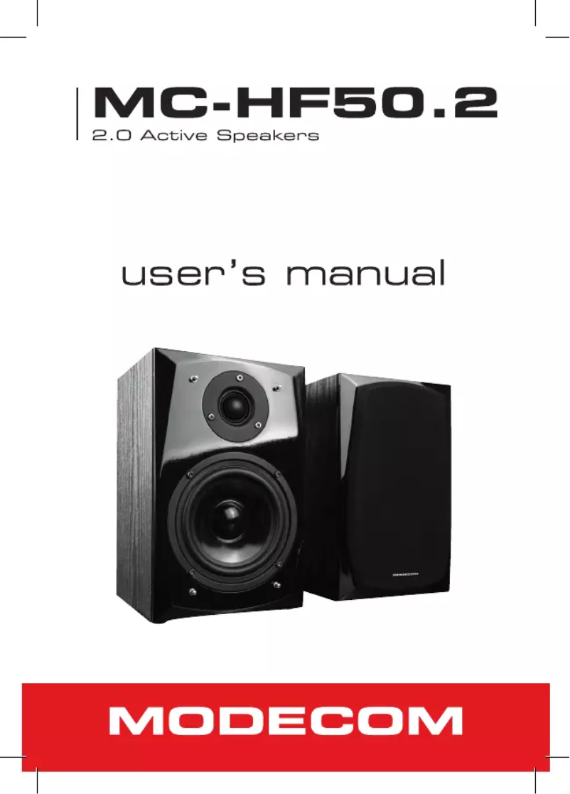 Page n°1 - Manuel utilisateur ModeCom MC-HF50.2