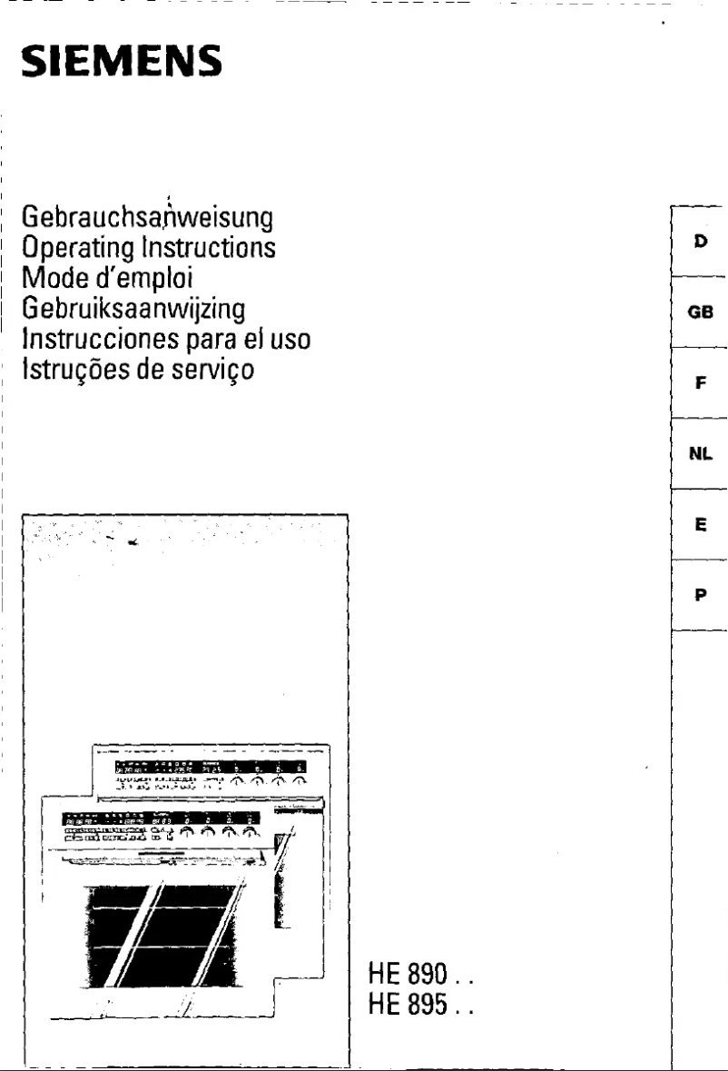 Page n°1 - Manuel utilisateur Siemens HE89020