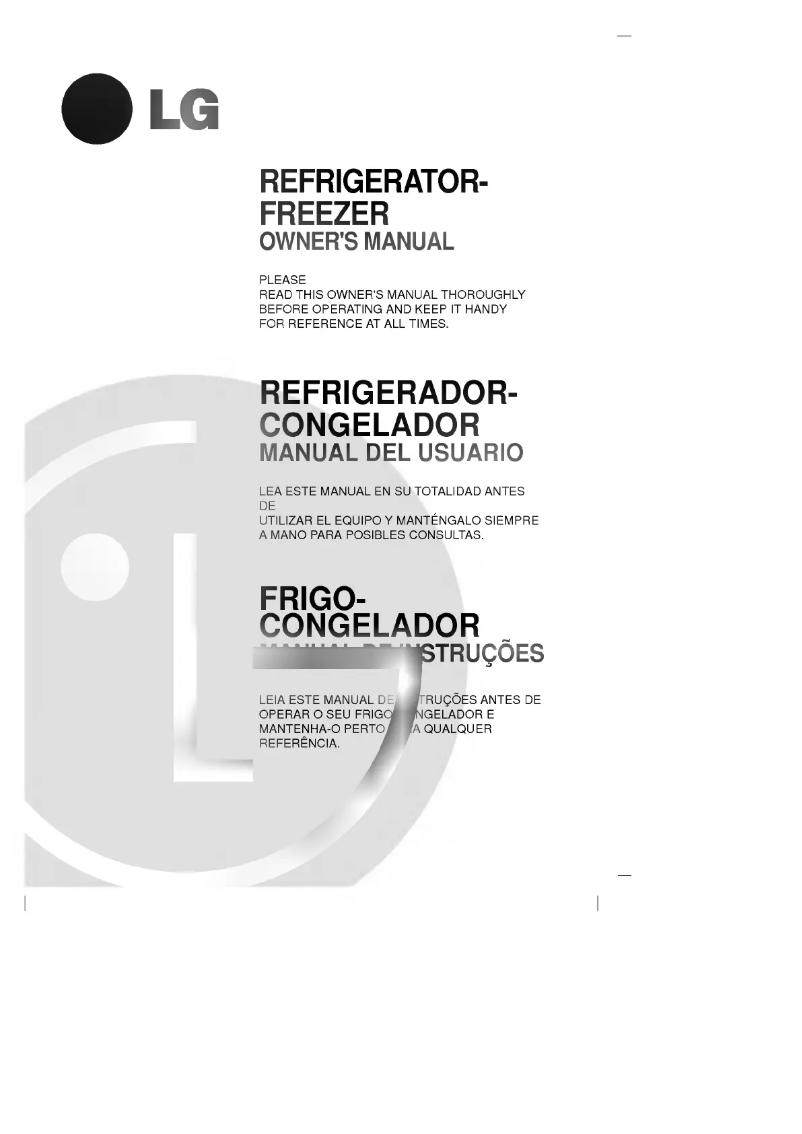 Image de la première page du manuel de l'appareil GR-T692DVQ