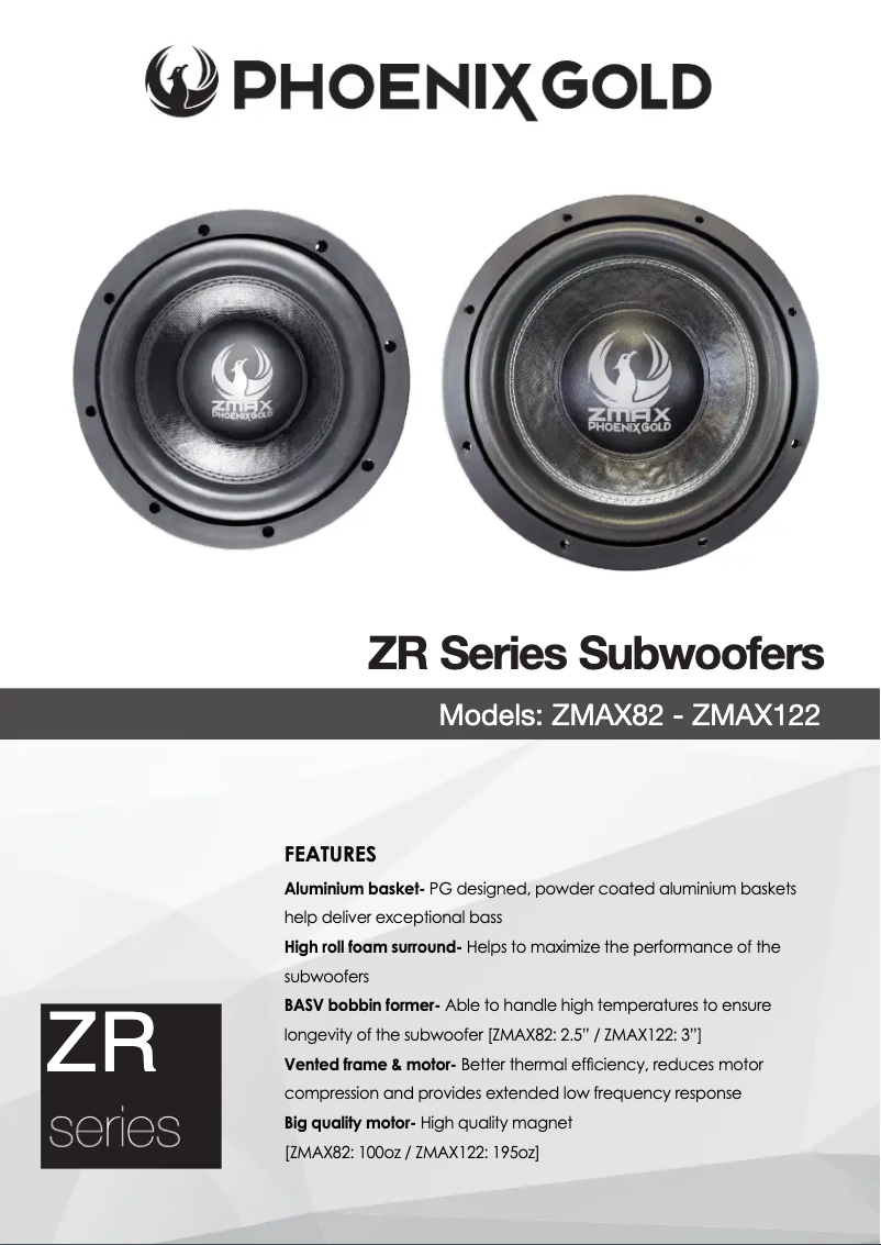 Page 1 de la notice Manuel utilisateur Phoenix Gold ZMAX122