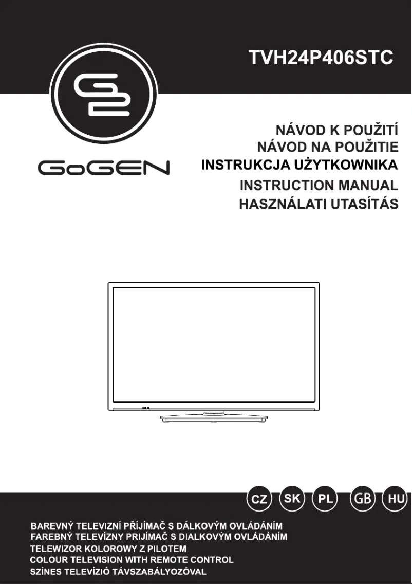 Page n°1 - Manuel utilisateur GoGen TVH24P406STC