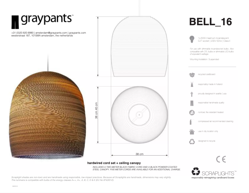 Page n°1 - Manuel utilisateur Graypants Bell 10
